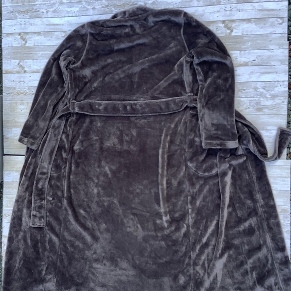 UGG Australia Marlow Chemise Robe Womens Sz M Gray Cozycore Lounge Plush - Picture 10 of 13